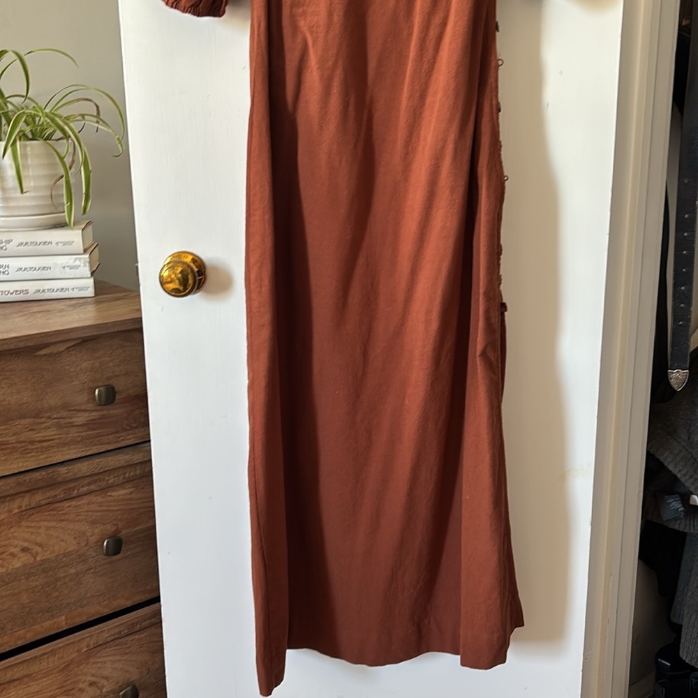 Free People Rust Midi Dress - Picture 5 of 6